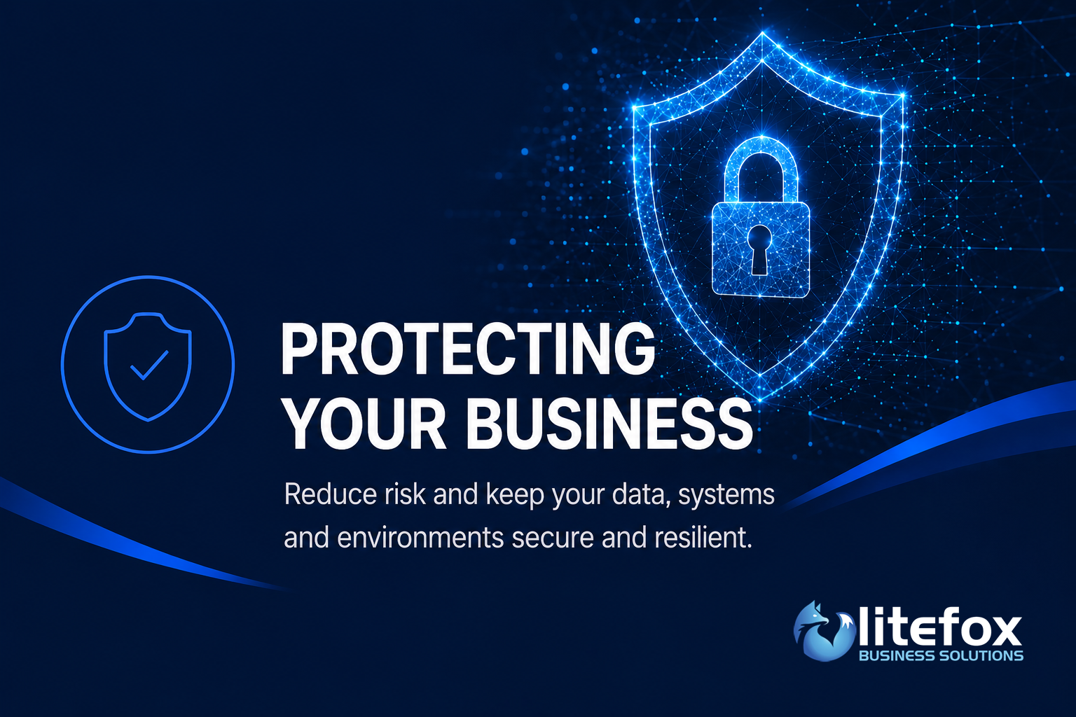 Security monitoring dashboard representing cyber security and continuity